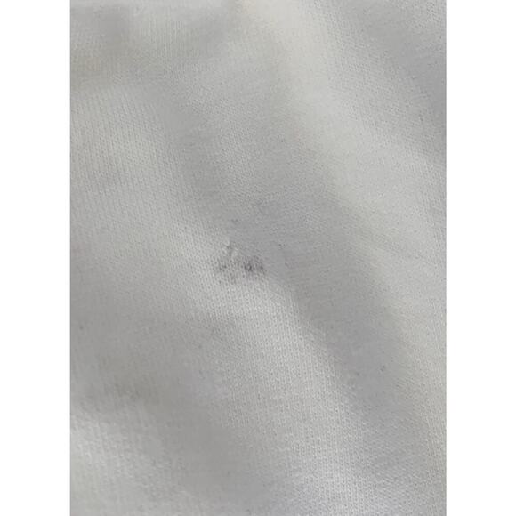 Mate Distressed Collar Tee in White Size XL Boho Pullover Classic Retro Knit - Picture 5 of 5